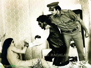 In a scene with Sridevi and Amithab