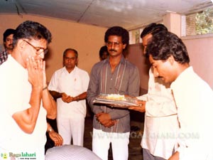 Atluri Purna Chandra Rao at Puja ceremony at my first film as a producer