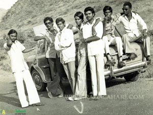 On a trip to Mangalagiri with friends, 1976